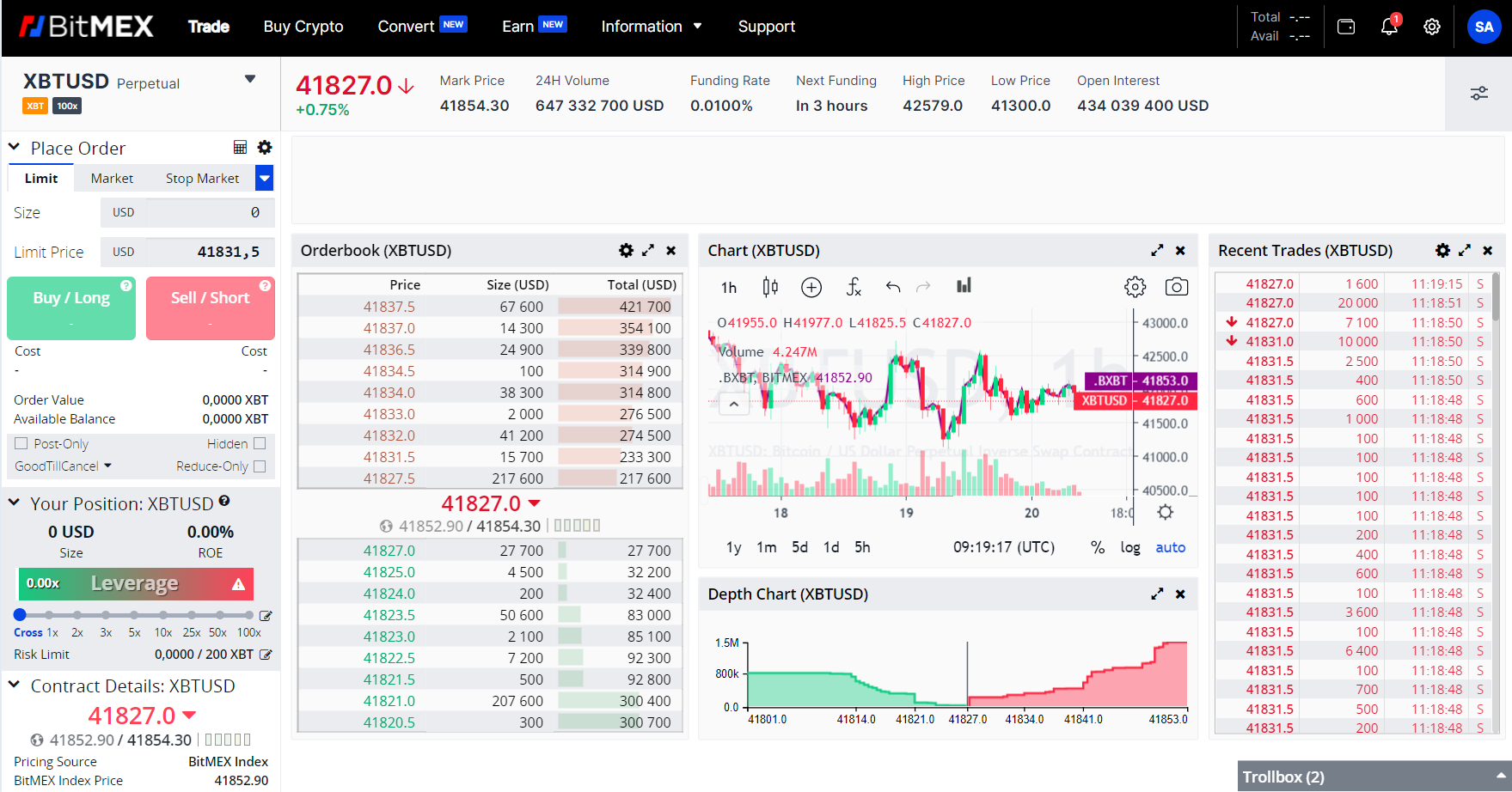 Phòng giao dịch của sàn giao dịch phái sinh tiền điện tử BitMEX Phòng giao dịch của sàn giao dịch phái sinh tiền điện tử BitMEX