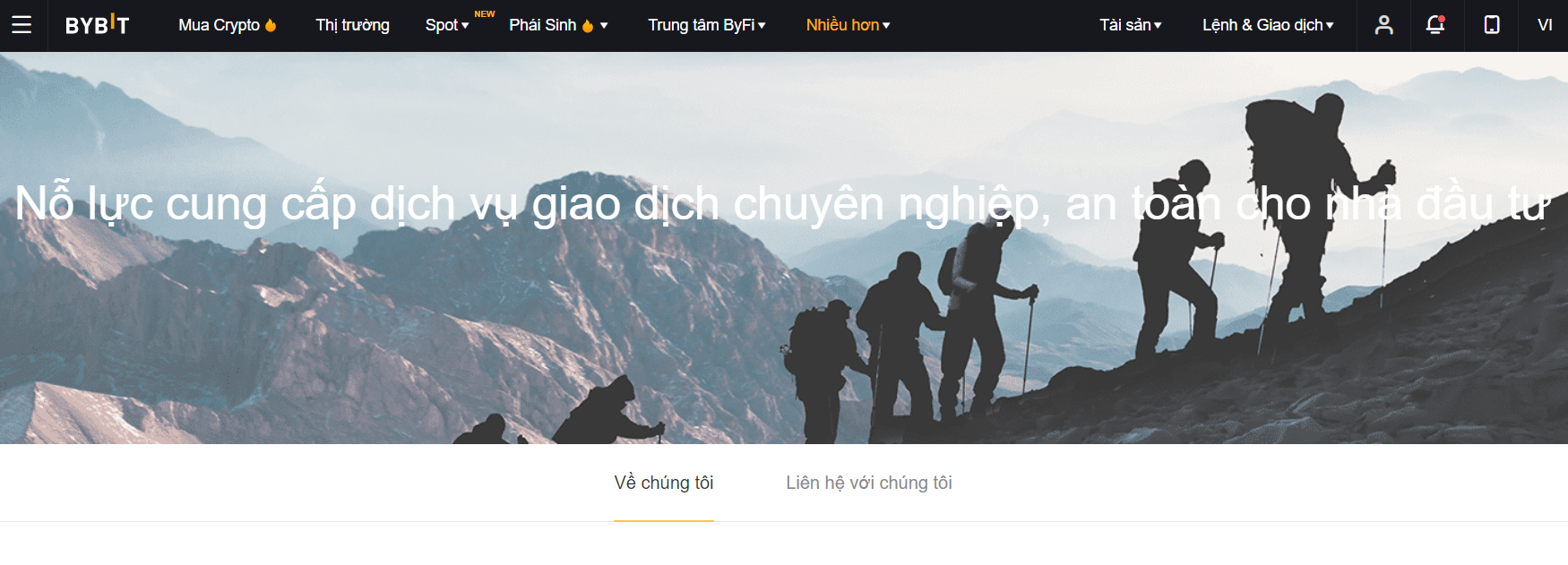 Nền tảng giao dịch phái sinh tiền điện tử Bybit Nền tảng giao dịch phái sinh tiền điện tử Bybit