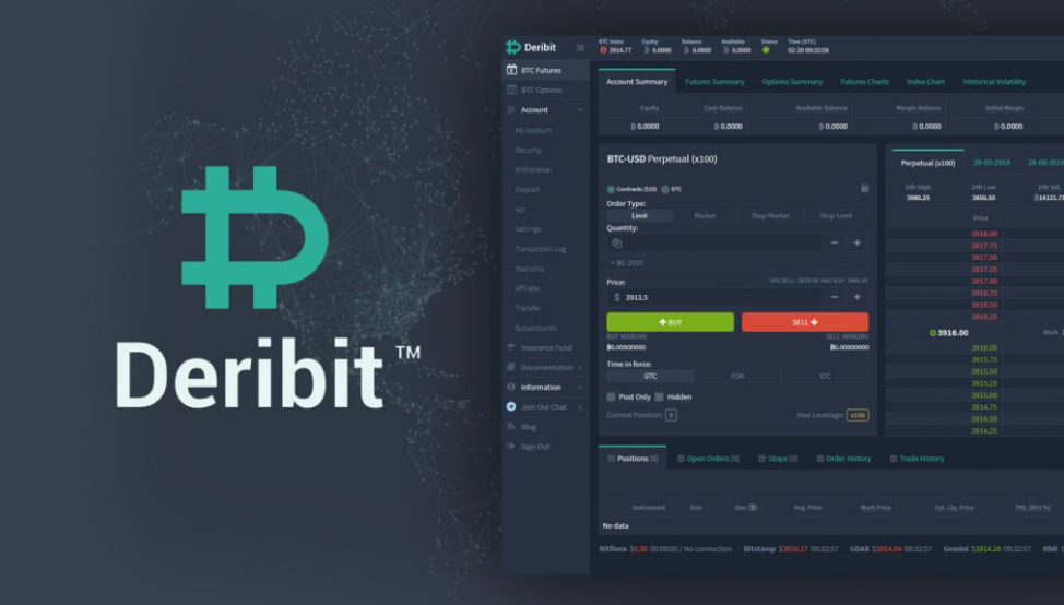 Deribit nền tảng giao dịch phái sinh tiền điện tử Deribit nền tảng giao dịch phái sinh tiền điện tử