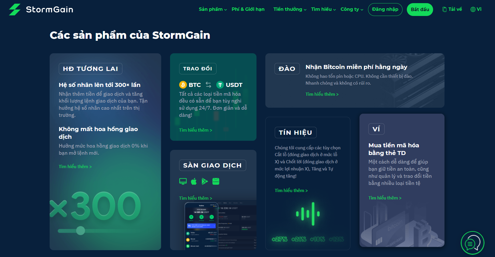 Lợi ích StormGain Lợi ích StormGain